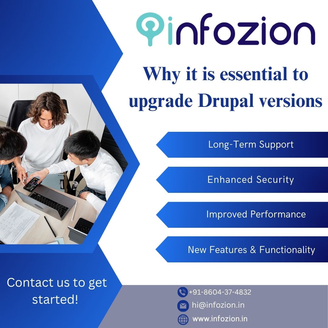 why it is essential to upgrade Drupal Versions, By Infozion