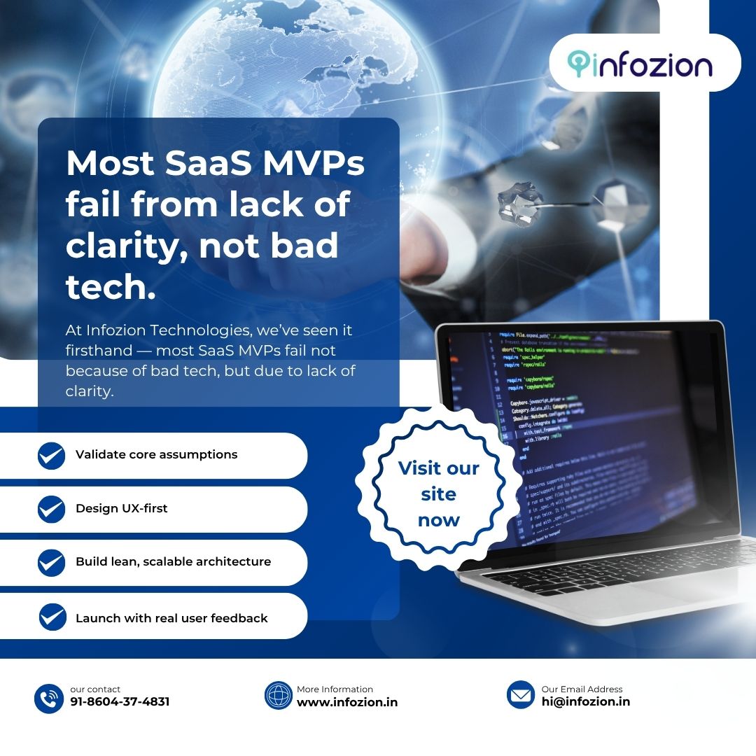 Most SaaS MVPs fail from lack of clarity, not bad tech.