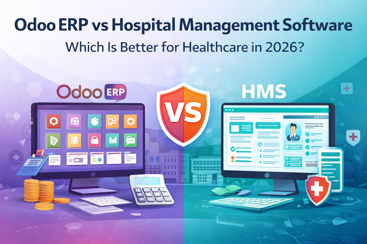 Odoo ERP vs Hospital Management Software comparison for healthcare in 2026