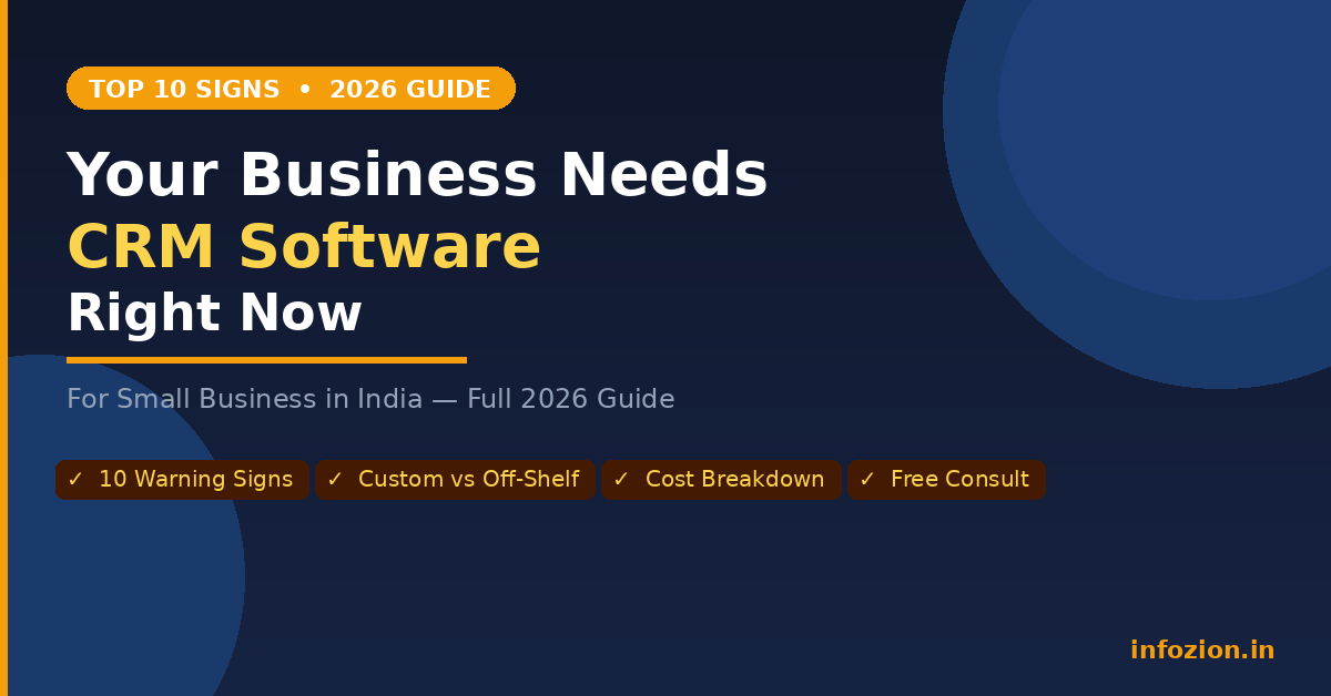 CRM software for small business India 2026