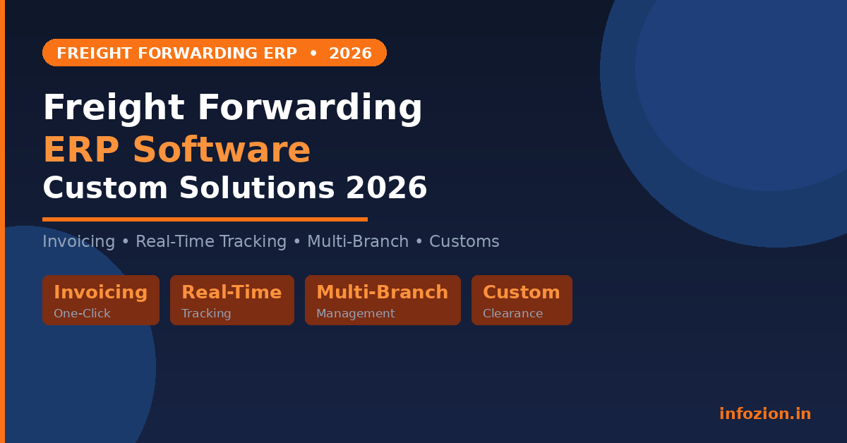 freight forwarding ERP software dashboard India
