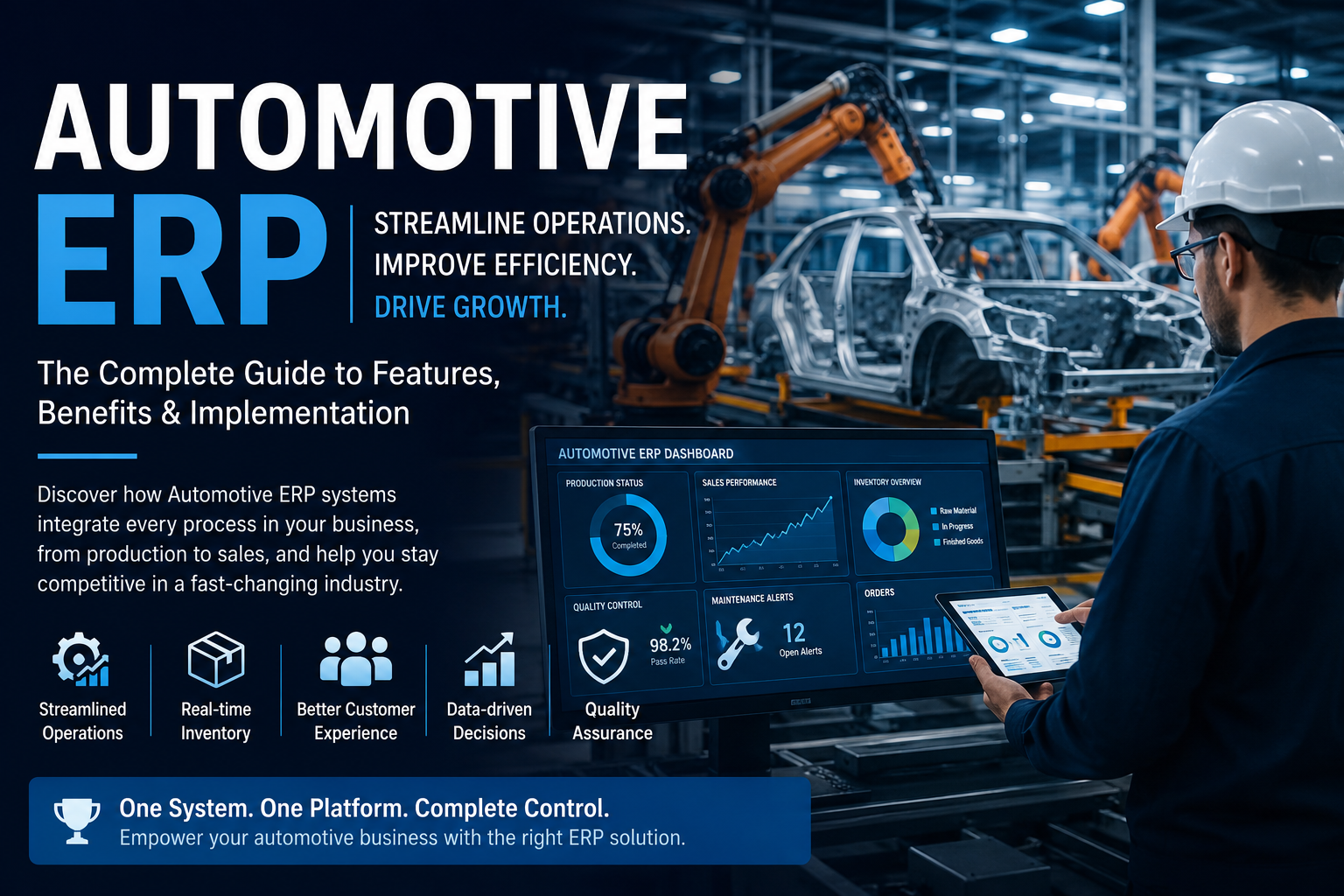 Automotive ERP software for manufacturing production planning inventory management and supply chain optimization