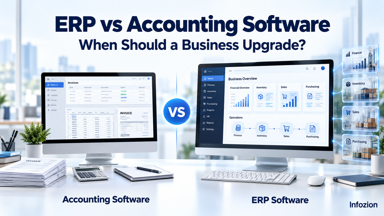 ERP vs accounting software
